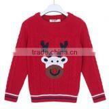 Cheap Clothing Wool Handmade Kids Pullover Sweater of Christmas for Girls thumbnail-5