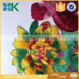 Wholesale 3D Blue Lace Patch Fabric Peony Applique Computer Embroidered Flower Stage Clothes Diy Accessories thumbnail-4