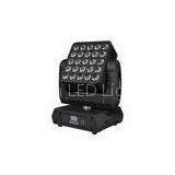 25 * 10W RGBW Cree LED Stage Lighting With Artnet Control Moving Head Wash For Theater