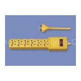 2500W Single Switch Fuse Electrical Extension Cord , Power Extension Socket