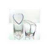 Glass Heart-shaped Vase thumbnail-1