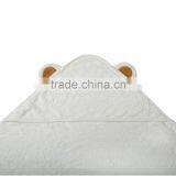 OEKO Manufacturer Custom Packaging and Private Label 100% Organic Bamboo Hooded Baby Towel Without Dyeing thumbnail-2