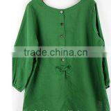 Women Linen Blouse Tops Linen Fabric Clothing Apparel Factory Wholesale thumbnail-6