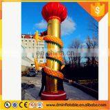 2016 LED light inflatable dargon Column or Dragon Pillar