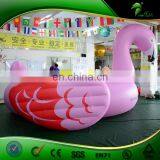 Giant Pink Inflatable Swan Swimming Pool Toys thumbnail-6