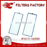 High quality auto cabin air filter for Hyundai accent 97617-1C200