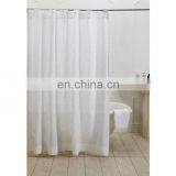 Natural Soft Linen Material Ready-Made Hemp Shower Curtain for SPA Bath Decor thumbnail-2