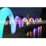 Stage LED Lighting Decoration Airblown Entrance Tunnel Colorful Archway Wedding Inflatable Arch thumbnail-3