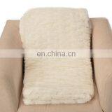 Top Seller Super Soft Extra Cozy Luxury Embossed Rabbit White Faux Fur Throw Blanket for Bed thumbnail-7