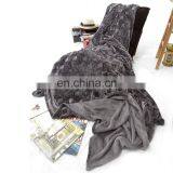 New Arrival Polyester Printed Dark Grey Flannel Fleece Brushed Blanket in Bulk Wholesale Winter Blanket thumbnail-7