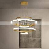 Living Room Chandelier Modern Minimalist Creative Led Duplex Building Ring Nordic Bedroom Dining Room Lamps thumbnail-3