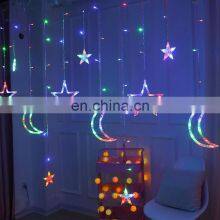 Release Holiday Moon Star New Curtain String Decorative Outdoor LED Lights Christmas thumbnail-2