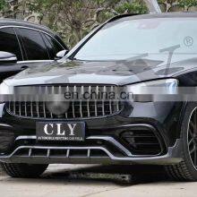 CLY 2020+ Bodykit For Benz GLC SUV Modified GLC63S AMG Front Car Bumper With Grille Front Rear Wheel Arch Diffuser With Tips thumbnail-4