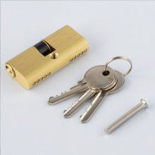 Anti-theft Rust-proof Gold Color Oval Shaped Double Open Brass Lock Cylinder thumbnail-3