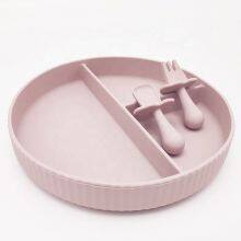 Silicone Baby Divided Plate Suction Feeding Plate Set thumbnail-3