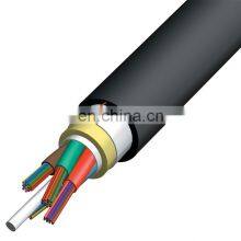 ADSS 24/48/96/144 Core Single Mode Loose Tube Overhead Outdoor 80M 120M 100M Span Fiber Optical Fiber Cable Price thumbnail-1