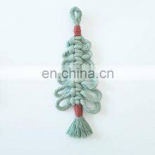 Macrame Christmas Tree Decorations Handmade Ornament thumbnail-2
