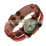 Ethnic Jewelry Multi Wrap Watch Leather Bracelet Personalized Multy Layer Strand Snap Buckle Bracelets thumbnail-6