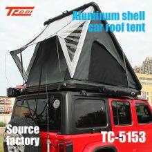 Quick Opening Car Roof Tent, Outdoor Camping, Rain and Sun Protection Equipment, Automatic no Need to Build SUV Car Aluminum Shell Hardtop Tent
