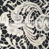 Whole Sale High Quality 100% Cotton Lace Fabric With Flower Design for Garment Accessory thumbnail-2