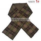 Wholesale Warm Acrylic Jacquard Checked Plaid Baby Boys Winter Scarf thumbnail-3