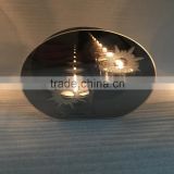 2016 circle shape glass candle holder tealight insert