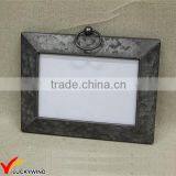 Vintage Rectangle Galvanized Tin Photo Picture Frame
