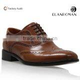 Hot-sale brogue leather Lace up shoe men dress shoes with custom logo                        
                                                Quality Choice