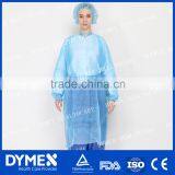 Disposable Thumb Up Cuff CPE Gown Plastic Gown With Elastic Cuff