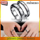 Fashion Couple Ring 316L Tungsten Steel Inlay Woman Man Jewelry