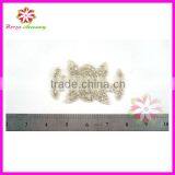 Crystal Rhinestone Applique, Crystal Embellishment Appliques, Bridal Rhinestone Appliques thumbnail-1