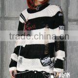 PUNK Moden New Fashion Pull Female Long Cardigan Sweater Crochet Knit M-006 thumbnail-1