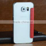 Crystal Cellphone Accessories Leather Wallet Flip Cover for Samsung s6 thumbnail-3