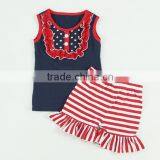 Hot Sale Summer Posh Teen Girl Matching Clothing Set 4th of July Patriotic Outfit Set for Babies thumbnail-1