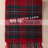 Wool Cashmere Scottish Tartan Scarf WCS14112212 thumbnail-3