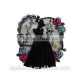 fairy tale princess embroidered patch with crystal yarn