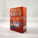 Customized paper box of black tea dust