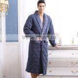 Robe Men Bathrobe Mens Thicken V-Neck Flannel Bathrobes Winter Autumn Casual Long Bathrobes Men Sleepwear Robes thumbnail-4