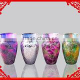 Mosaic Glass vase/flower vase/tall glass flower vaseYX16030903