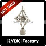 KYOK Modern Swivel Curtain Rod Finials, Drapery Rod Finial, Chrome Plated Curtain Rod Finial thumbnail-5