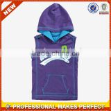 Cotton pullover kids hooded top(YCT-B0653)