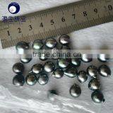 High Luster AA Peacock Green Baroque South Sea Pearl Tahitian thumbnail-5