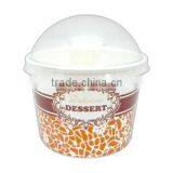 180ml Glosxs Paper Ice Cream/dessert/Yogurt Container, Cup With Flat Lid,Spoon,Wooden Stick thumbnail-5