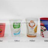 260~500ml IML Yogurt Coffee Ice Cream Plastic Cup