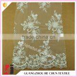 HC-6117-1 Hechun Floral Crochet Patterns Hand Beaded Bridal Lace Fabric thumbnail-2