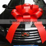 30 Inch Big Red Stripe Gift Packaging Bow for Wedding Decorations, Wedding Car Bow Deocrations thumbnail-1