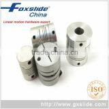 6.35mm to 6.35mm Double Diaphragm Shaft Coupling Disc Couplings Flexible Coupler 26mm OD 35mm Length thumbnail-2