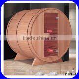 Luxury wooden barrel fashion sauna room