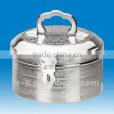 Polishing Finish Aluminum Round Box 4pc Set thumbnail-1