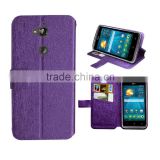 for Acer Liquid E600 purple wallet leather case silk slim stand wallet leather high quality factory price